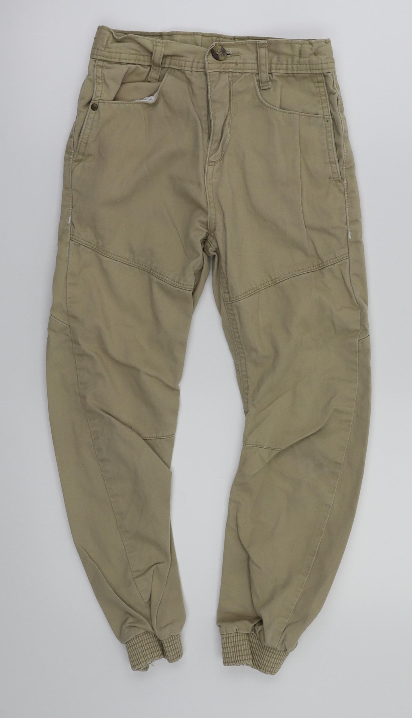 Preworn Boys Beige   Chino Trousers Size 9 Years