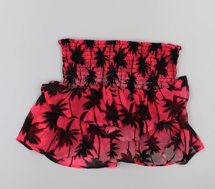 H&M Girls Pink Flecked Flare Skirt Size 9 Years