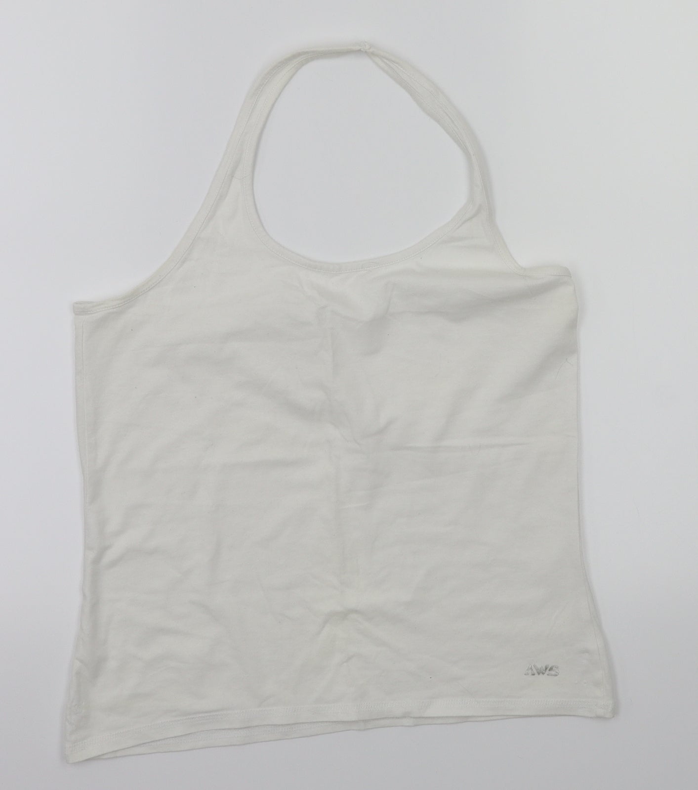 Preworn Womens White   Basic T-Shirt Size 14