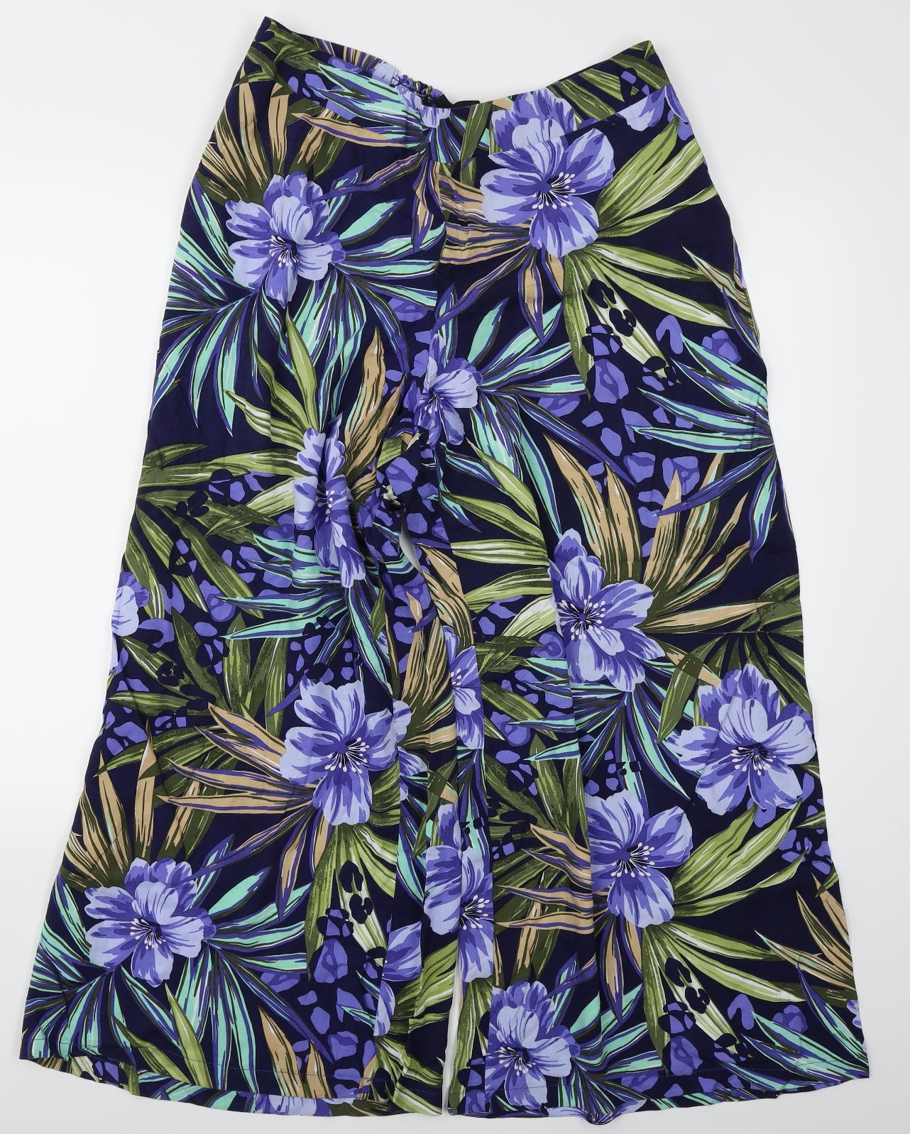 Code Womens Blue Fair Isle  Culotte Shorts Size 18