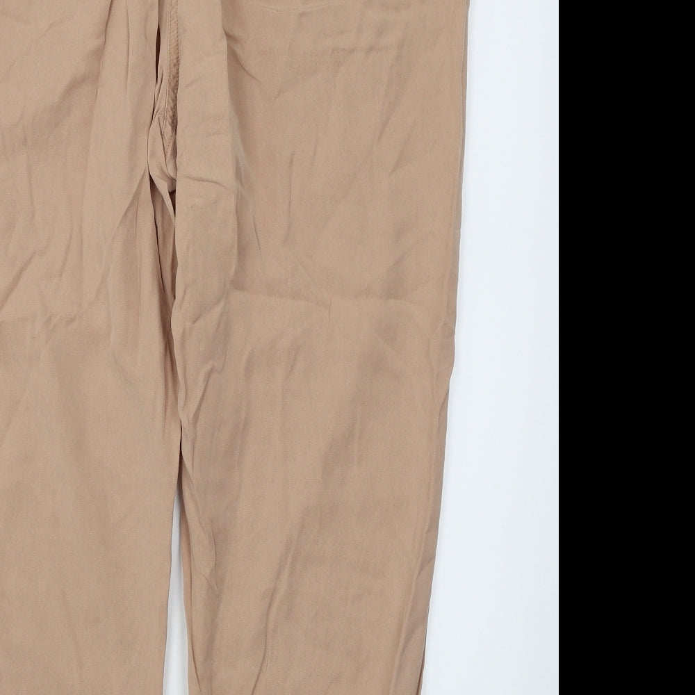 M&S Womens Beige   Cargo Trousers Size 18 L24 in