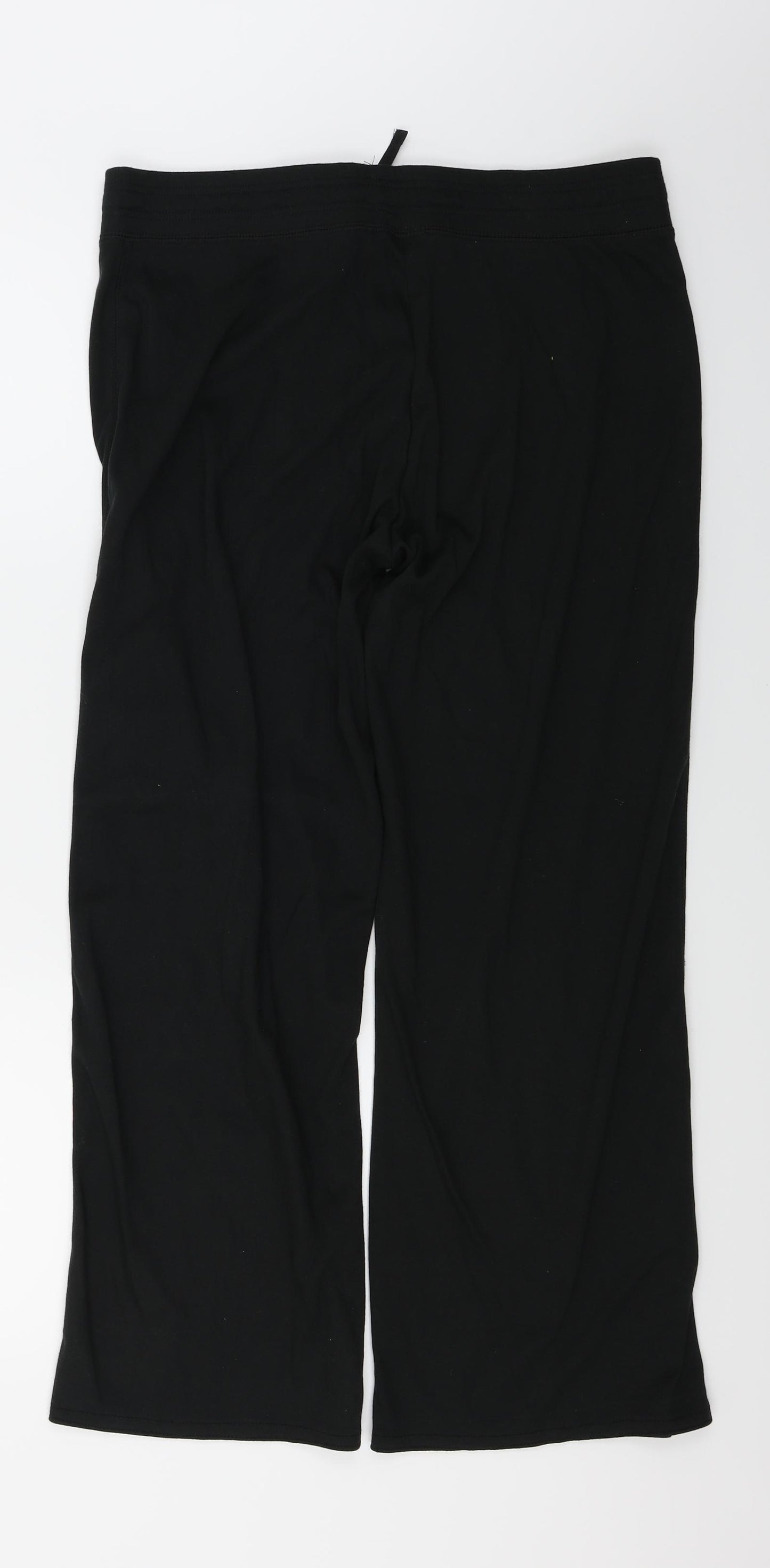 Denim Co Womens Black   Jogger Trousers Size 18 L27 in