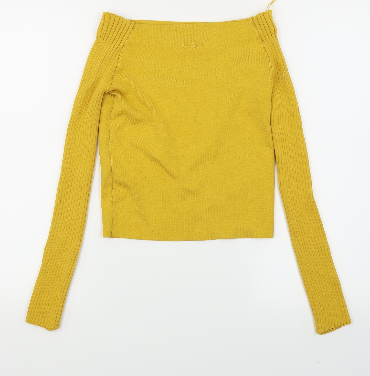 Preworn Womens Yellow   Pullover Jumper Size 10  - Cropped