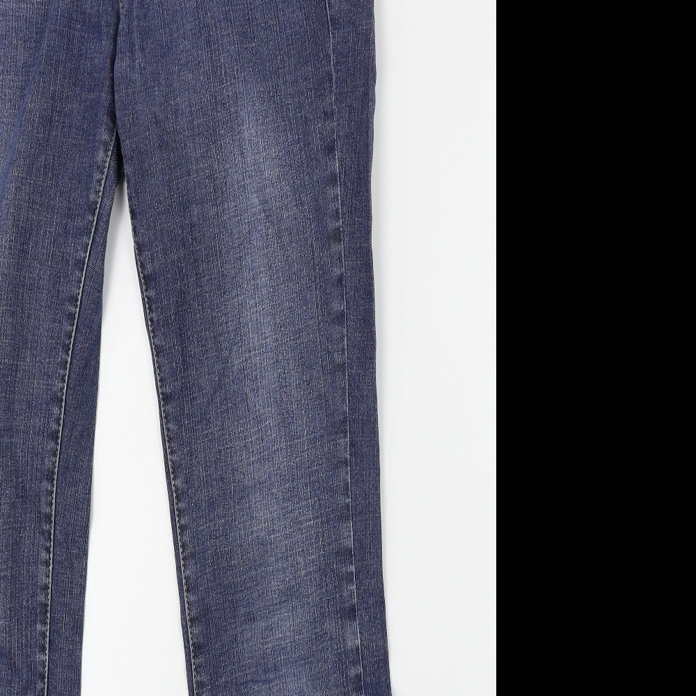 Moto Womens Blue   Flared Jeans Size 12 L30 in