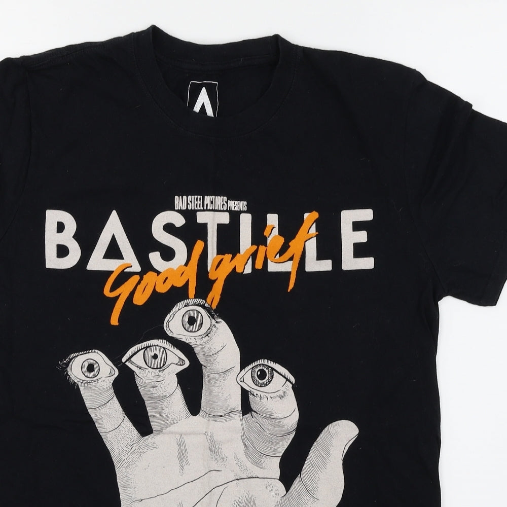Bastille Mens Black    T-Shirt Size M