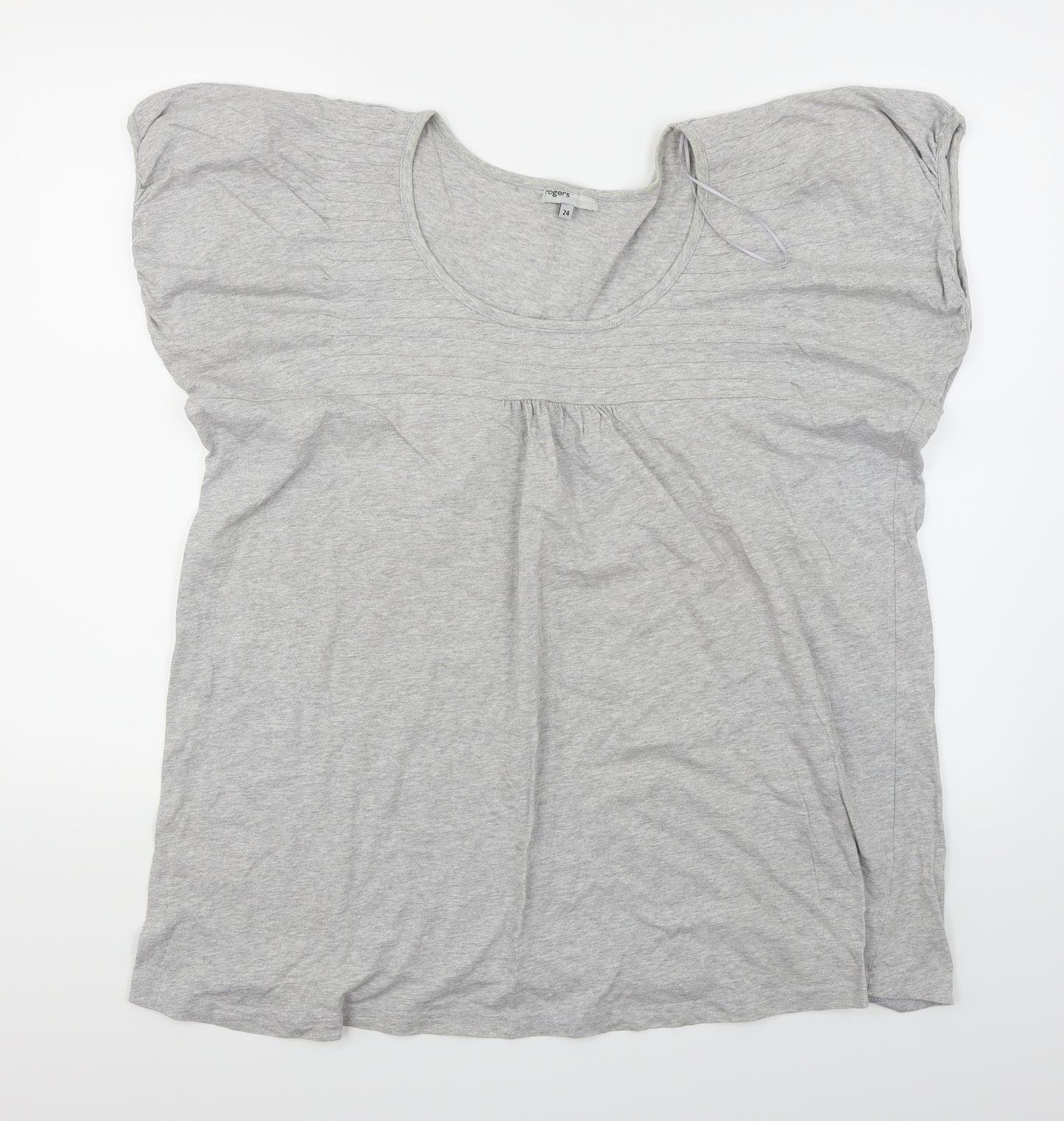 Rogers & Rogers Womens Green   Basic T-Shirt Size 24