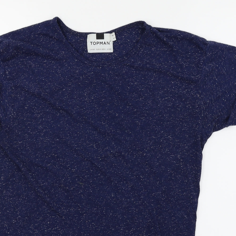 Topman Mens Blue    T-Shirt Size XS
