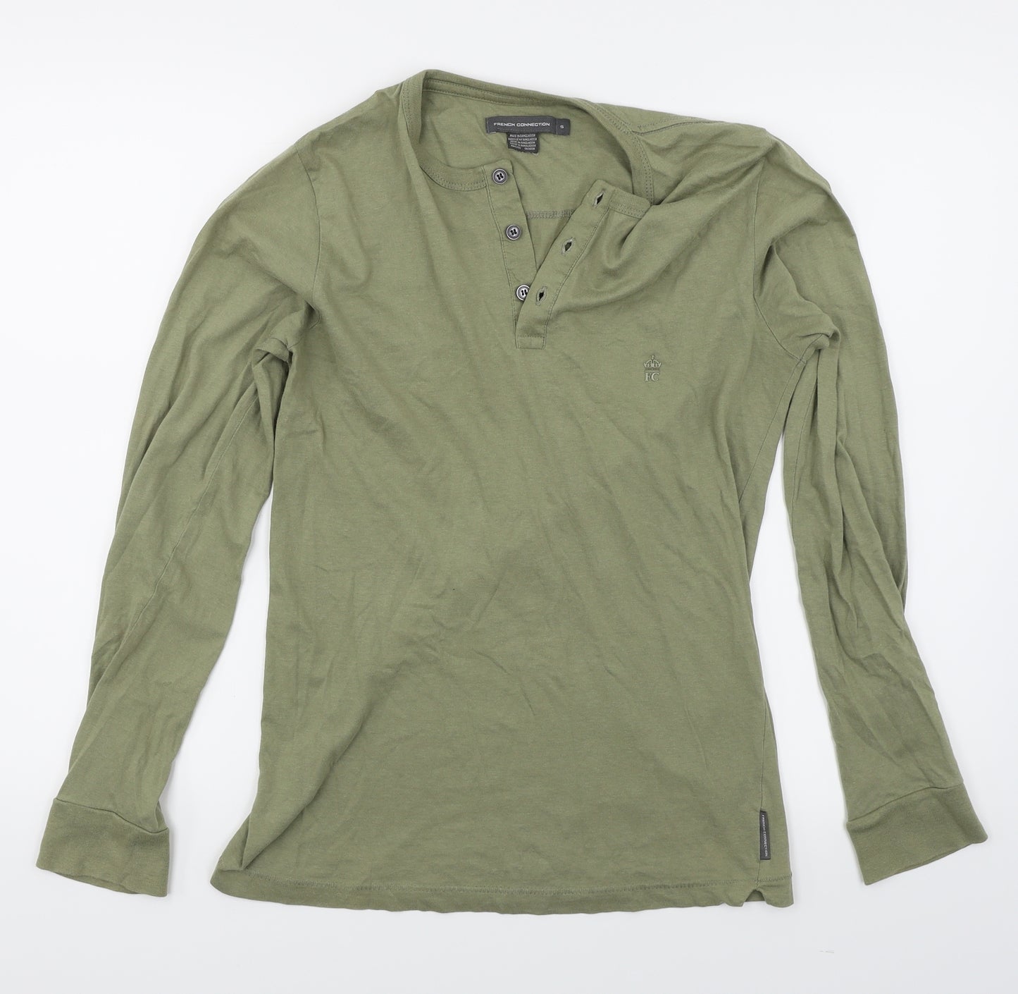 French Connection Mens Green    T-Shirt Size S
