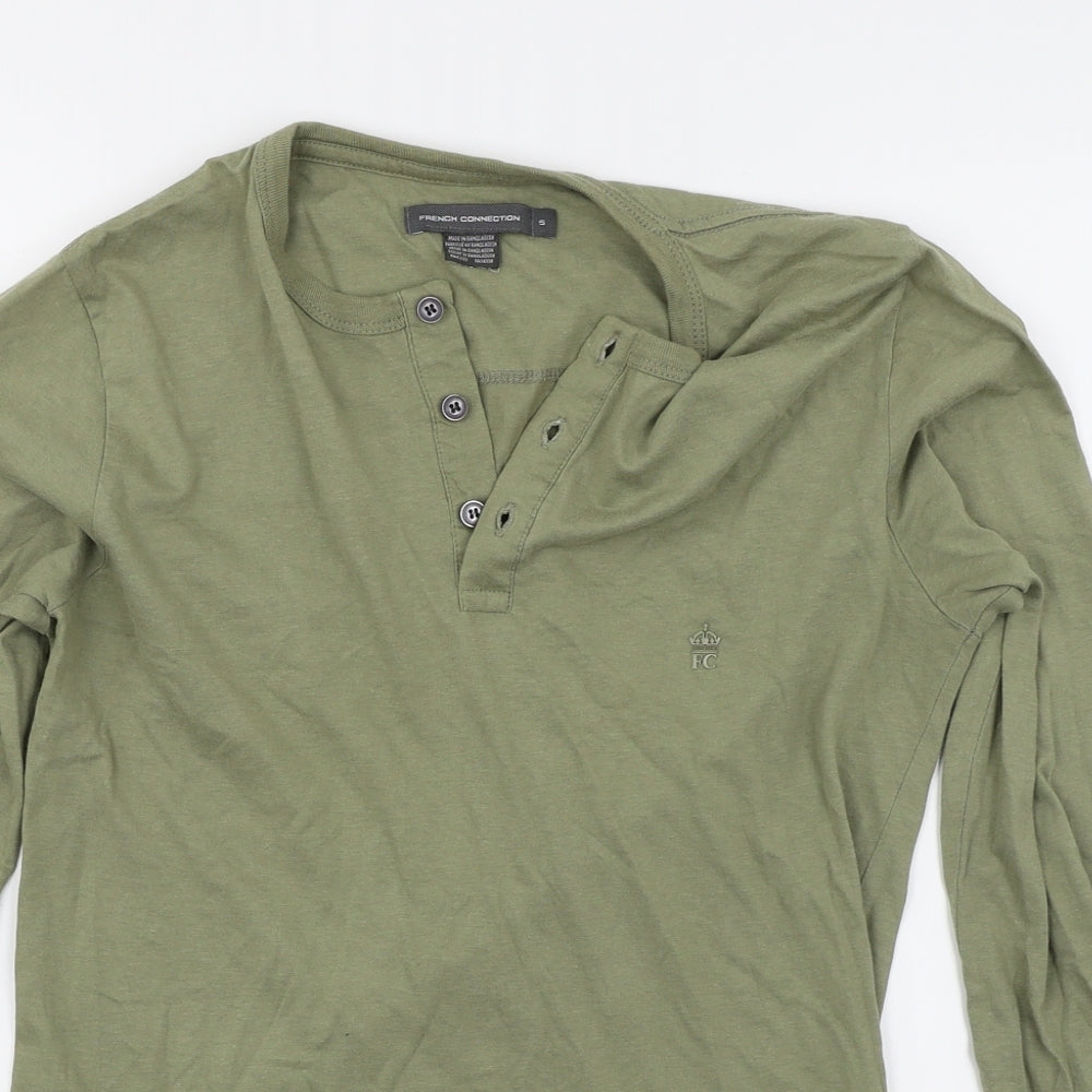 French Connection Mens Green    T-Shirt Size S