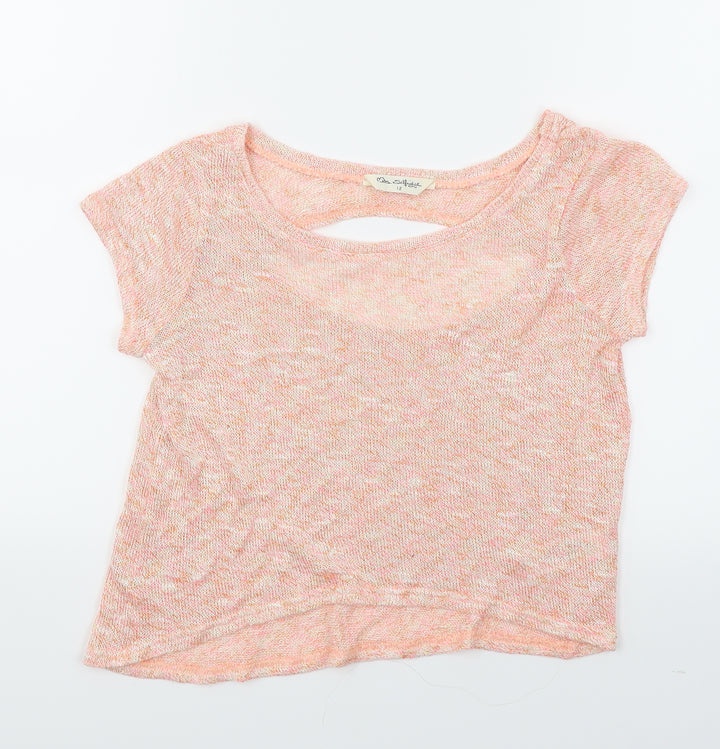 Miss Selfridge Womens Orange Basic Blouse Size 12