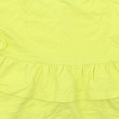TU Girls Yellow   Basic T-Shirt Size 3 Years  - Peplum