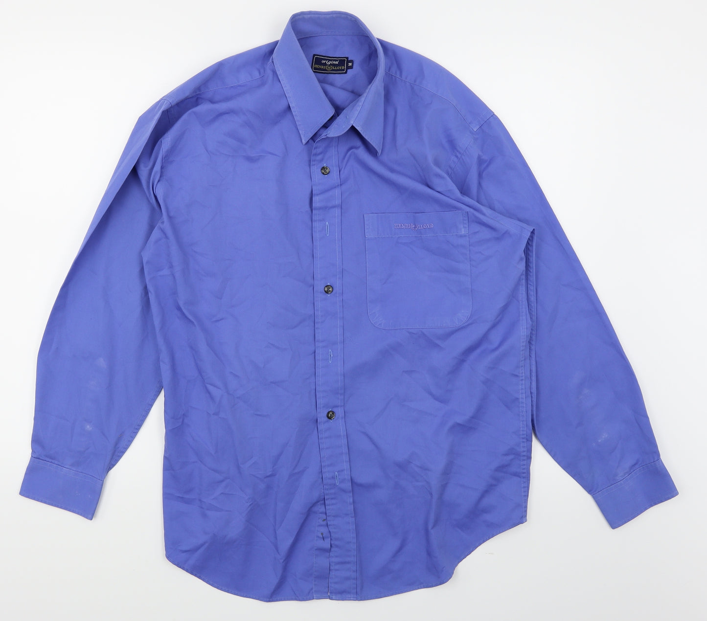 Henri Lloyd Mens Blue    Dress Shirt Size M