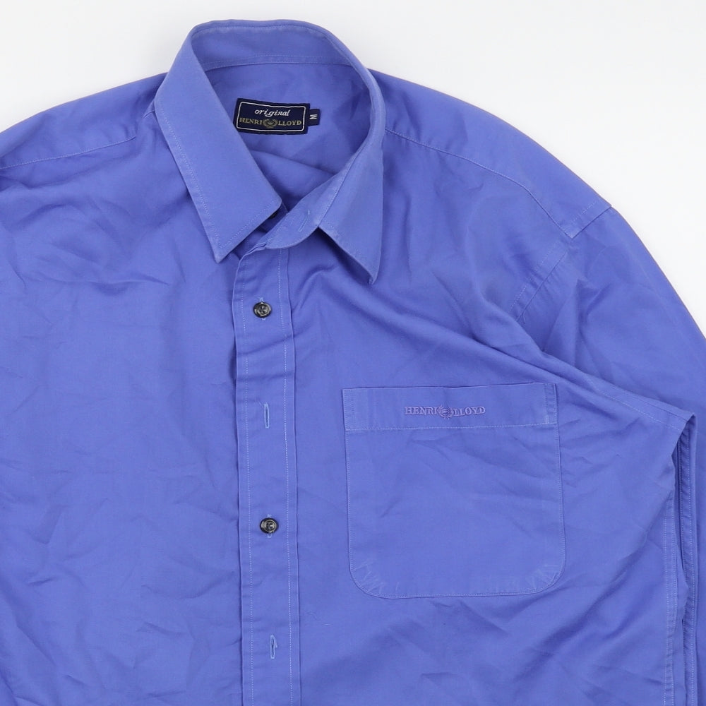 Henri Lloyd Mens Blue    Dress Shirt Size M