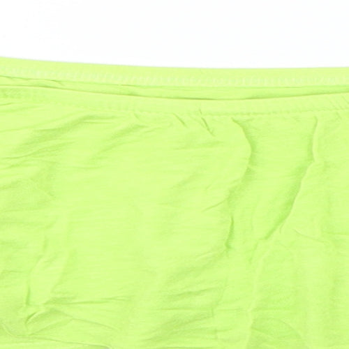 Boohoo Womens Green   Cropped T-Shirt Size 6