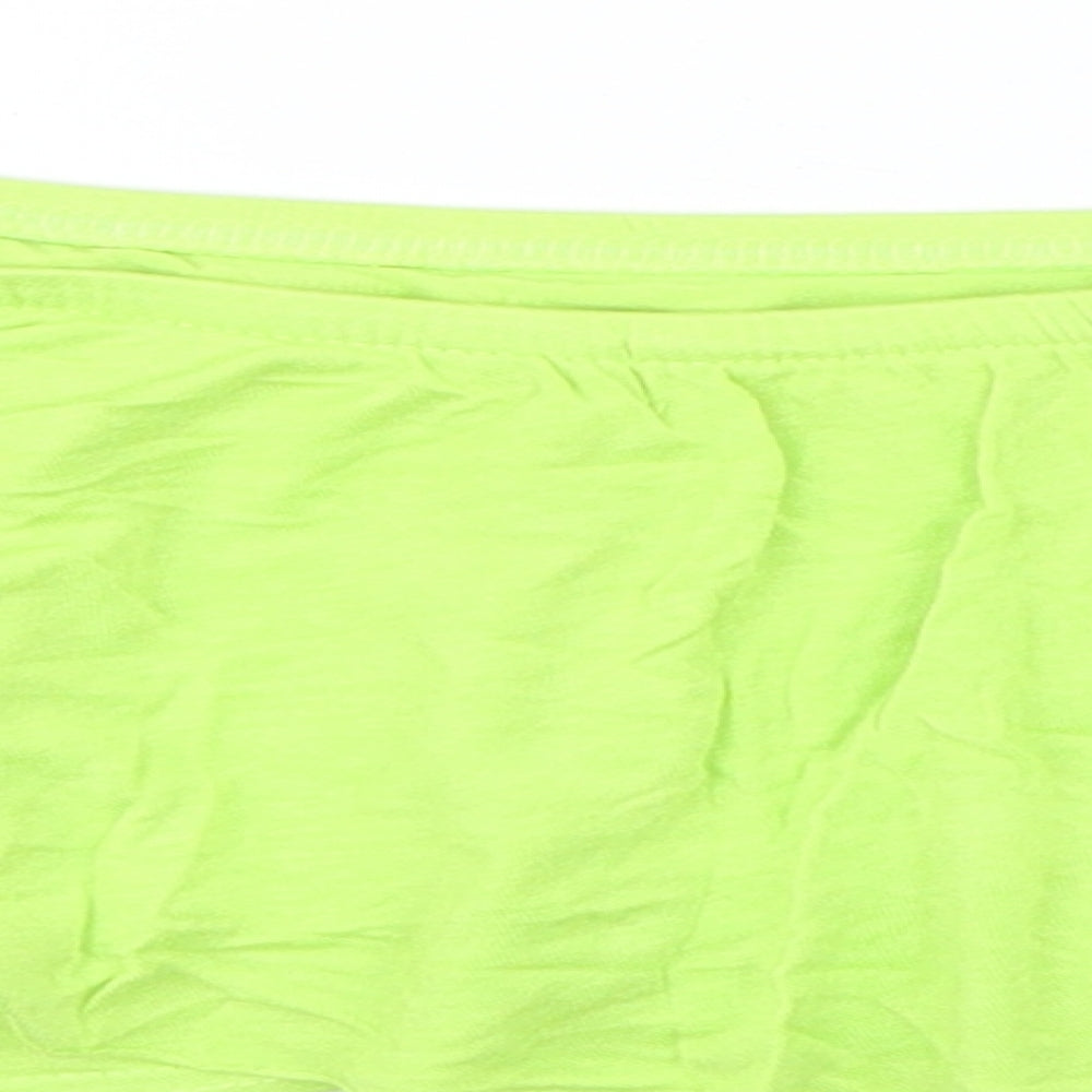 Boohoo Womens Green   Cropped T-Shirt Size 6
