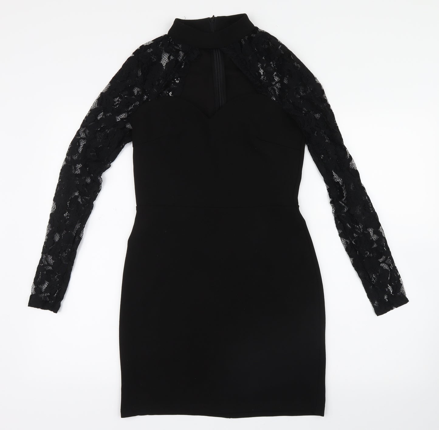 Quiz Womens Black   Mini  Size 10  - Lace detail