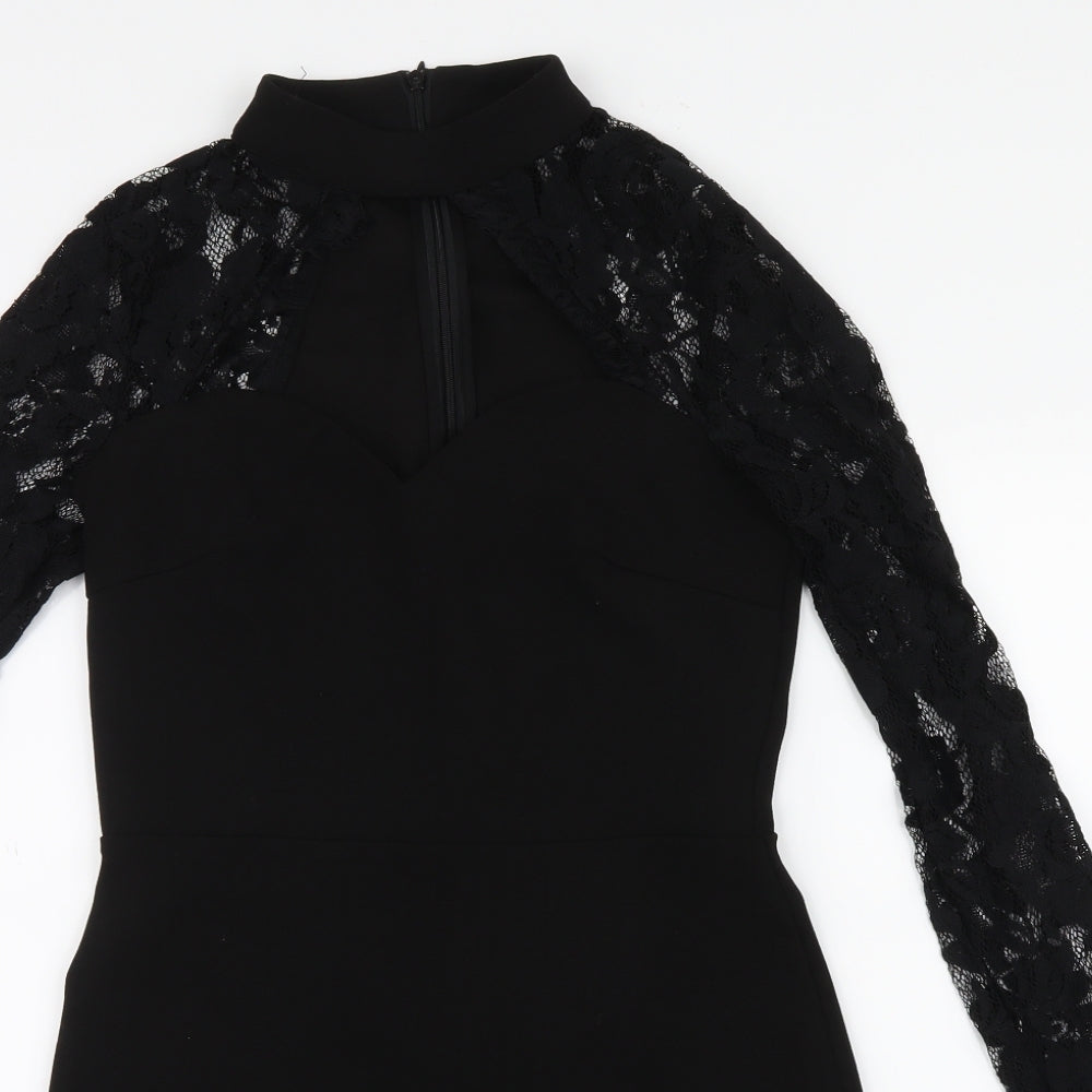 Quiz Womens Black   Mini  Size 10  - Lace detail