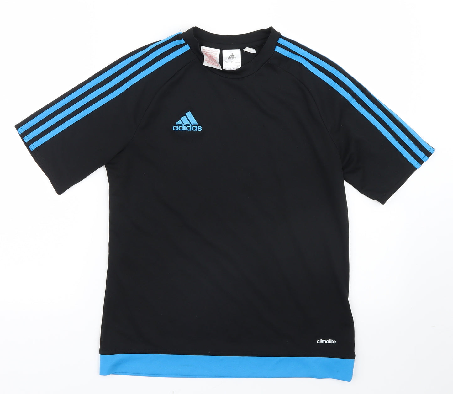 adidas Boys Black   Basic T-Shirt Size 13-14 Years