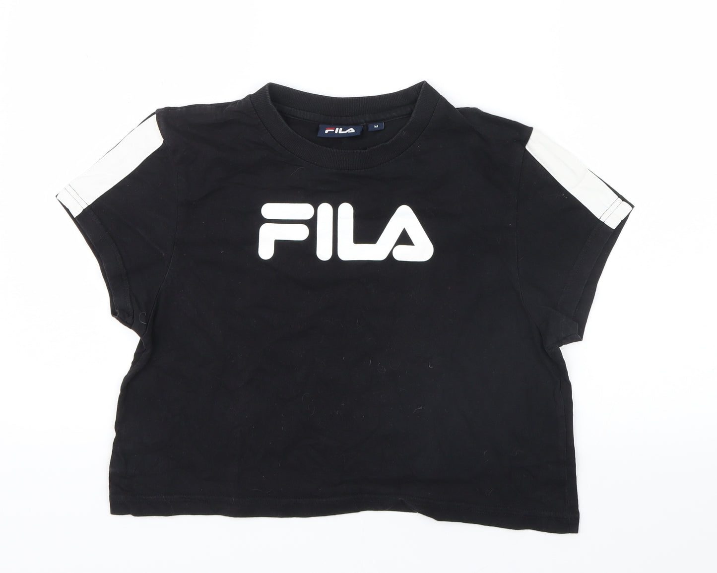 FILA Womens Black   Cropped T-Shirt Size M