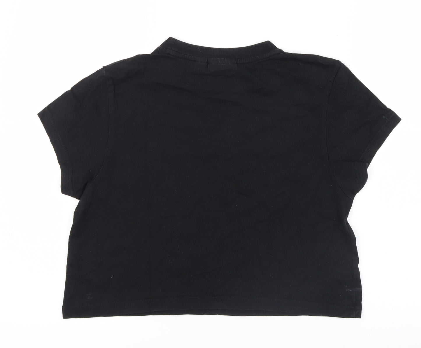 FILA Womens Black   Cropped T-Shirt Size M