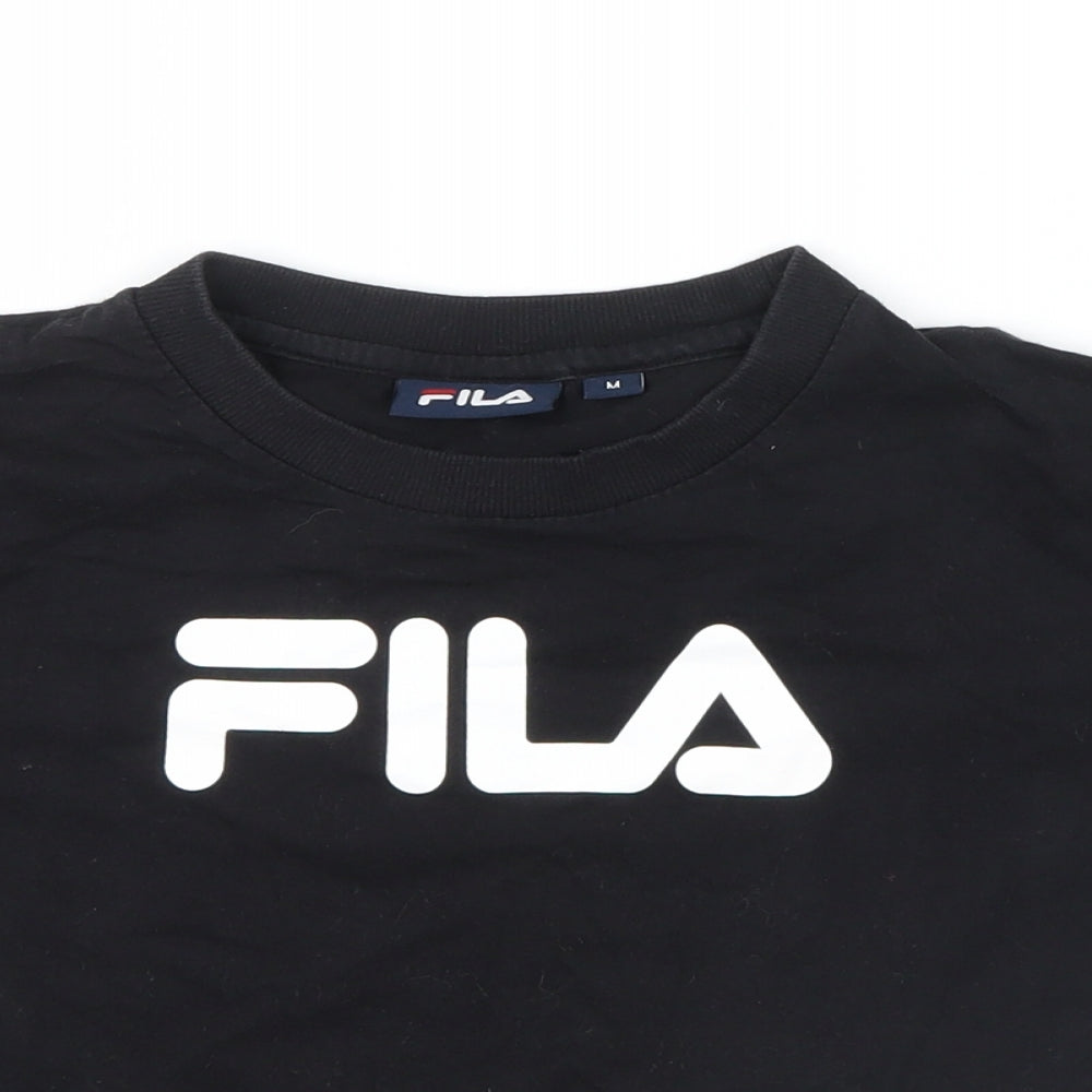 FILA Womens Black   Cropped T-Shirt Size M
