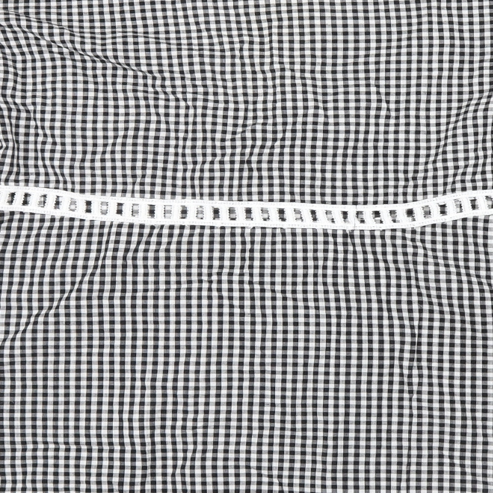LUZABELLE Womens Black Gingham  Shirt Dress  Size S