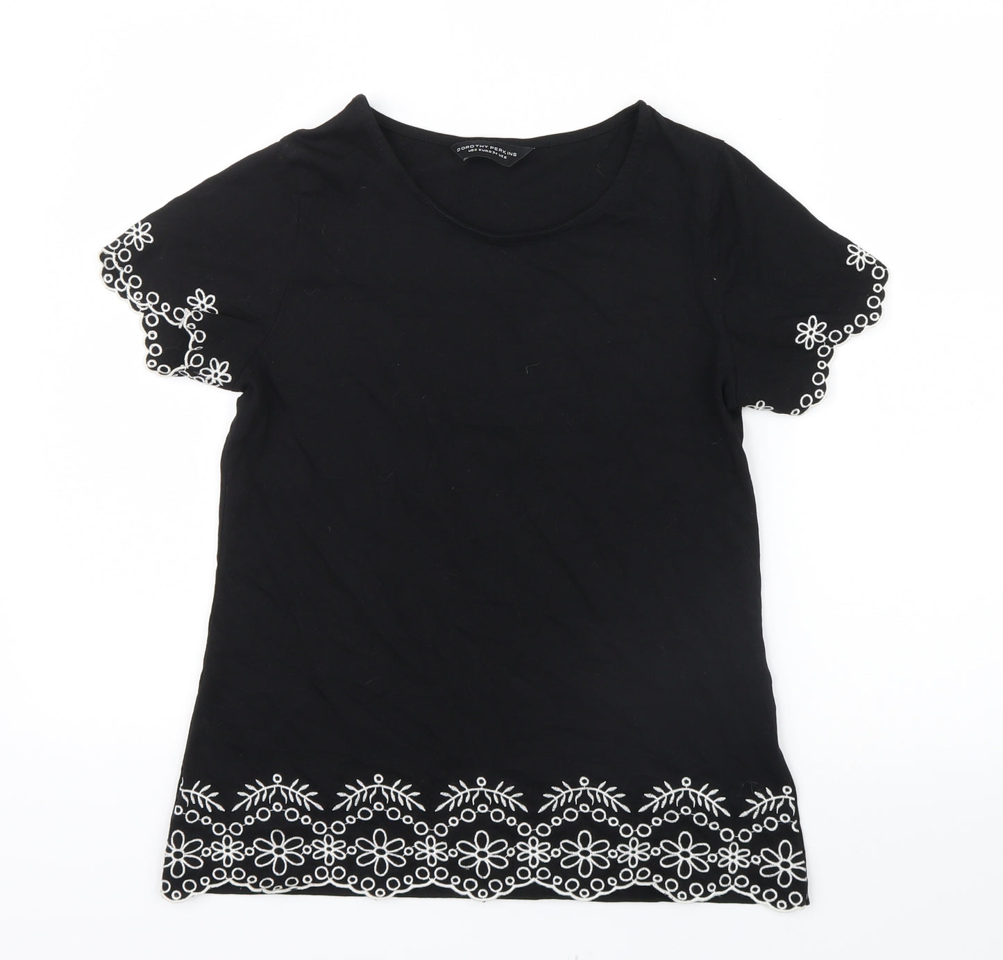 Dorothy Perkins Womens Black   Basic T-Shirt Size 6