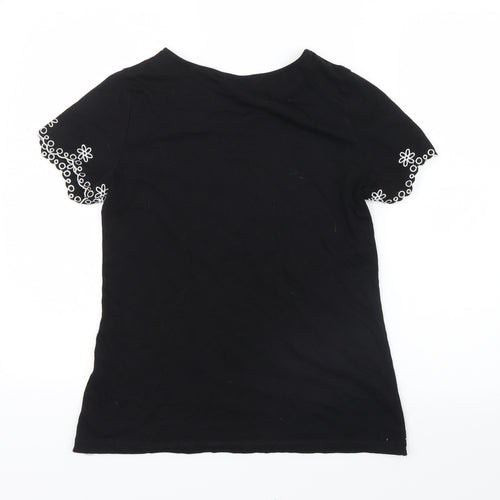 Dorothy Perkins Womens Black   Basic T-Shirt Size 6
