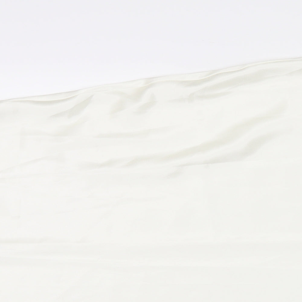 Marks and Spencer Womens White  Satin T-Shirt Dress  Size 20