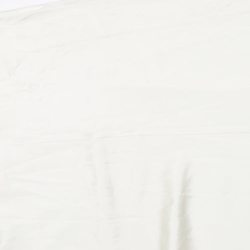 Marks and Spencer Womens White  Satin T-Shirt Dress  Size 20