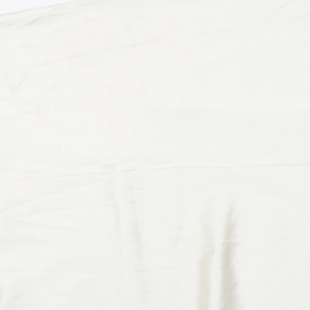 Marks and Spencer Womens White  Satin T-Shirt Dress  Size 20
