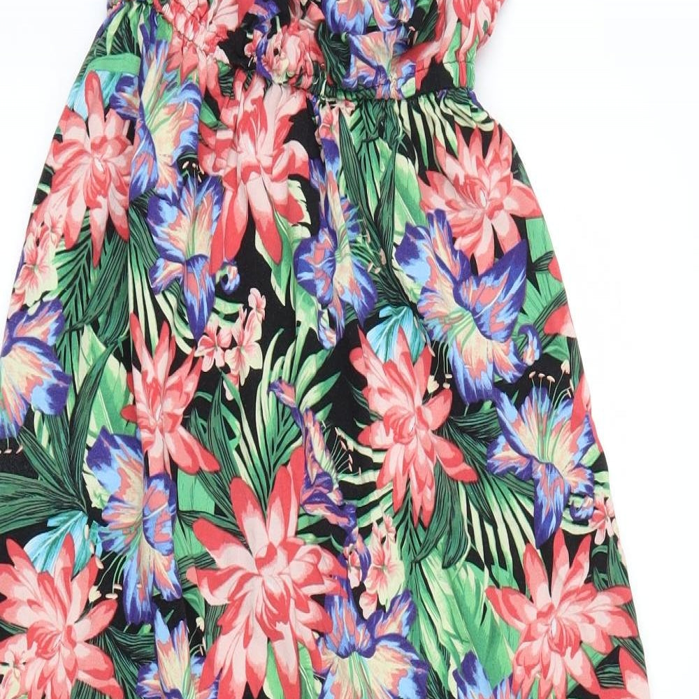 Preworn Womens Pink Floral  Maxi  Size 10