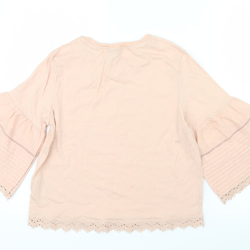 Topshop Womens Pink   Basic Blouse Size 8