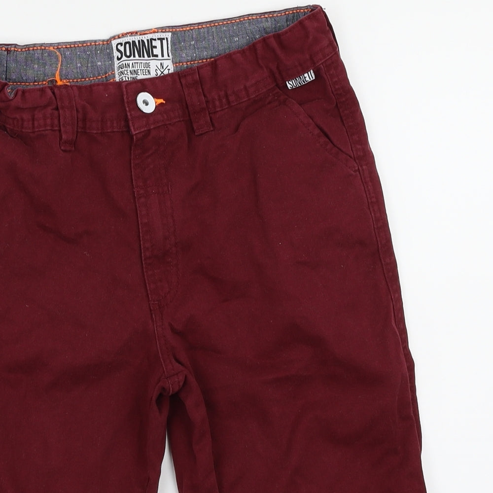 Sonneti Boys Red   Chino Shorts Size 12-13 Years