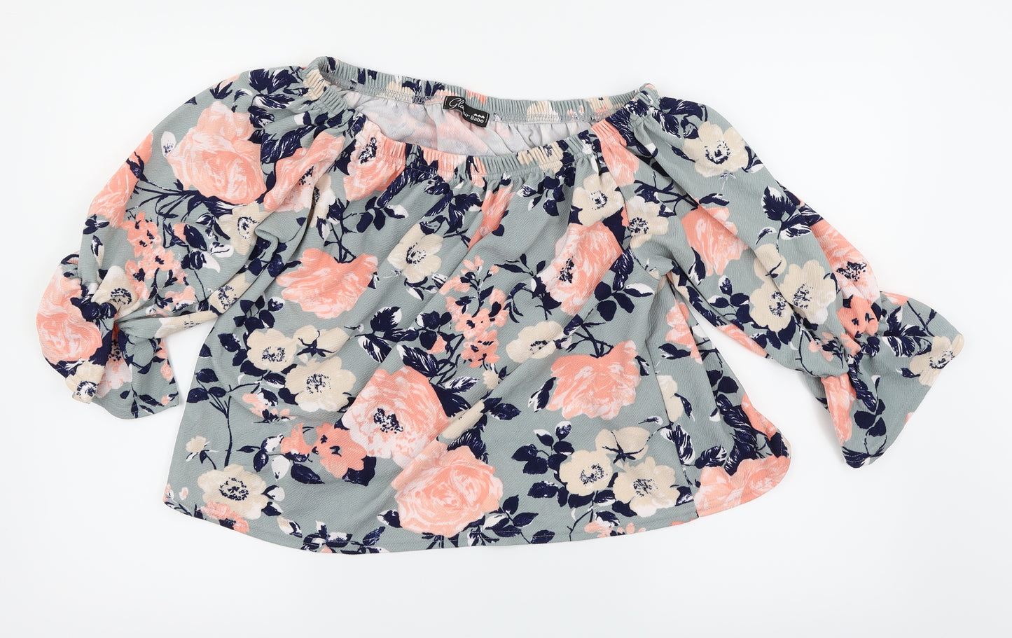 Glamour Babe Womens Multicoloured Floral  Basic Blouse Size L