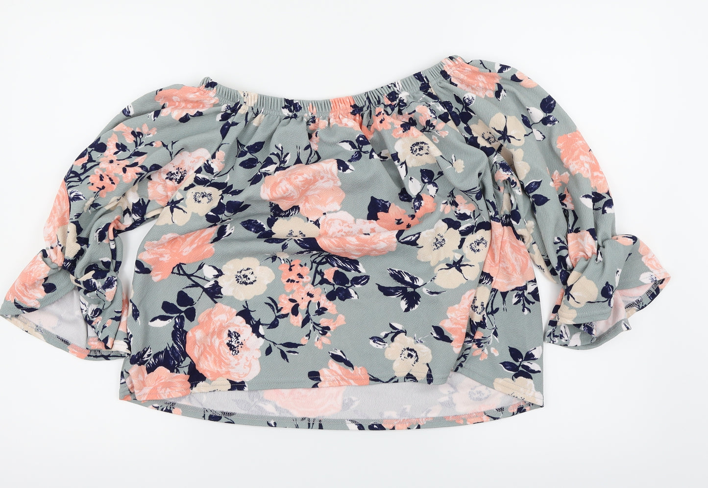 Glamour Babe Womens Multicoloured Floral  Basic Blouse Size L