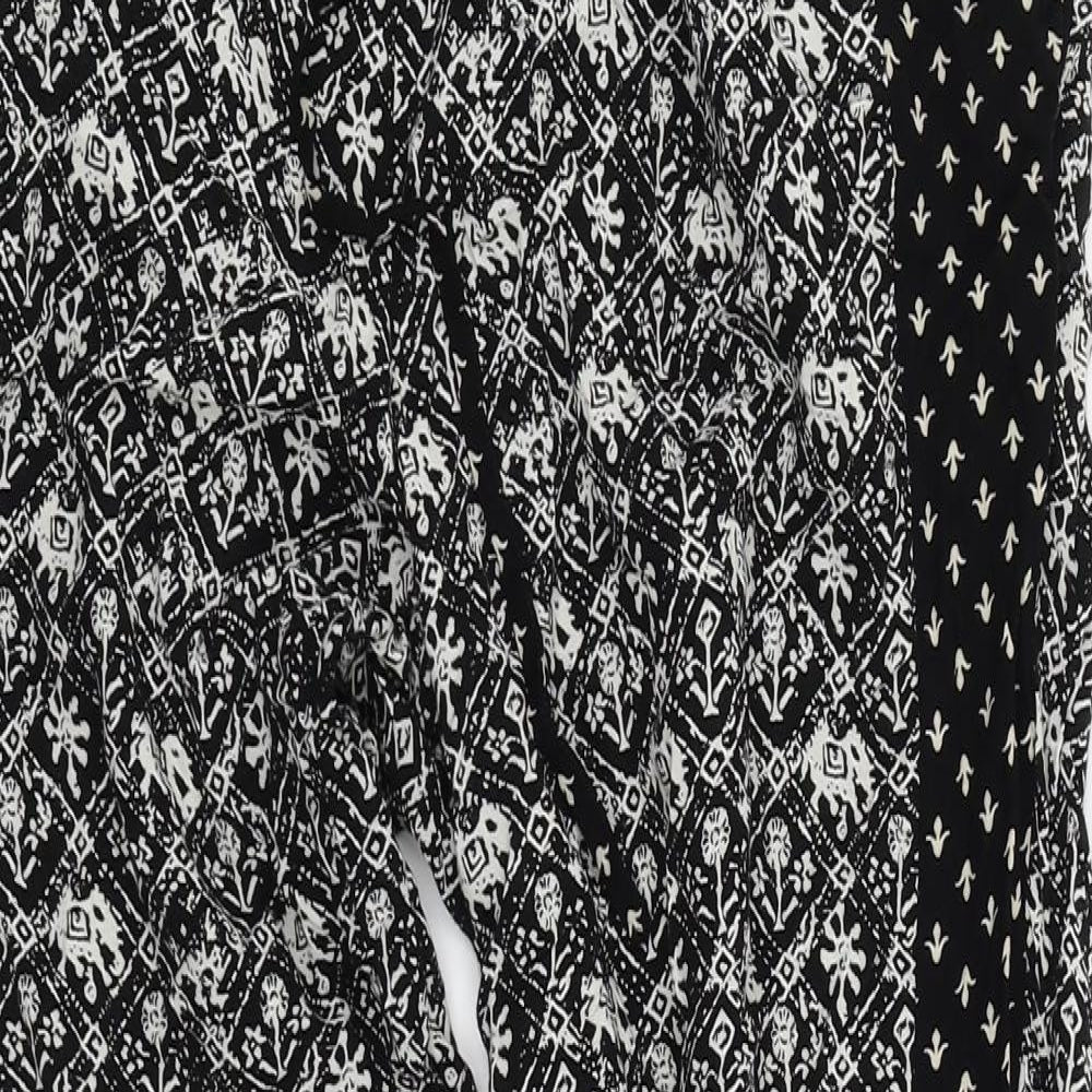 Ally Womens Multicoloured Geometric  Jogger Trousers Size 8