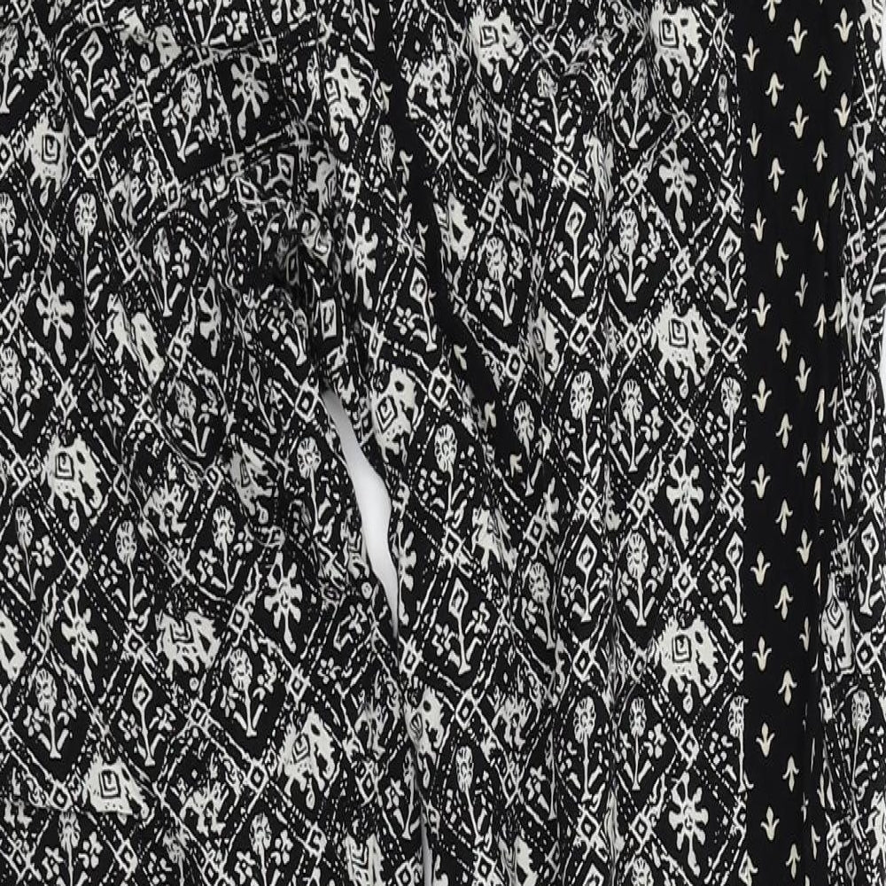 Ally Womens Multicoloured Geometric  Jogger Trousers Size 8