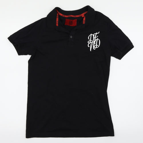 DFND Mens Black    Polo Size S