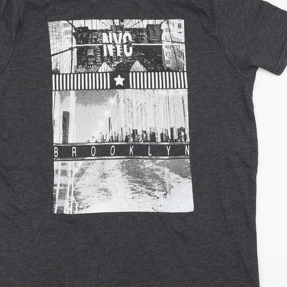 Primark Boys Grey   Basic T-Shirt Size 11-12 Years