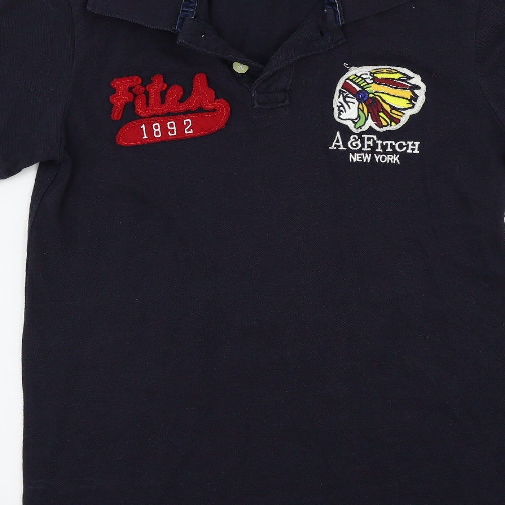 Abercrombie & Fitch Mens Blue    Polo Size S