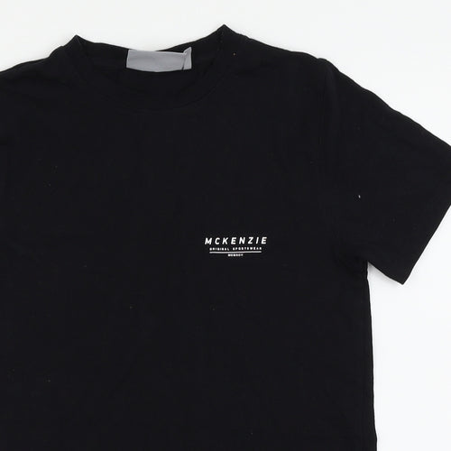 McKenzie Boys Black   Basic T-Shirt Size 12-13 Years