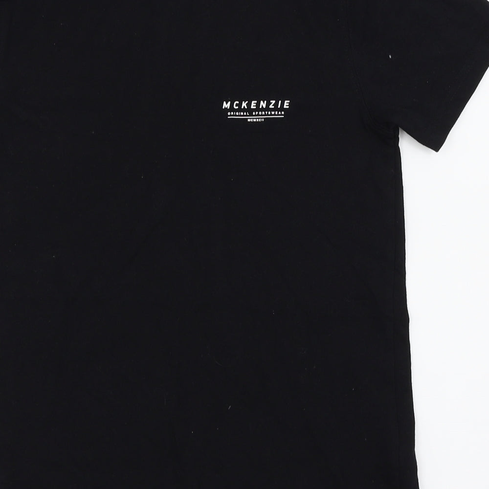McKenzie Boys Black   Basic T-Shirt Size 12-13 Years