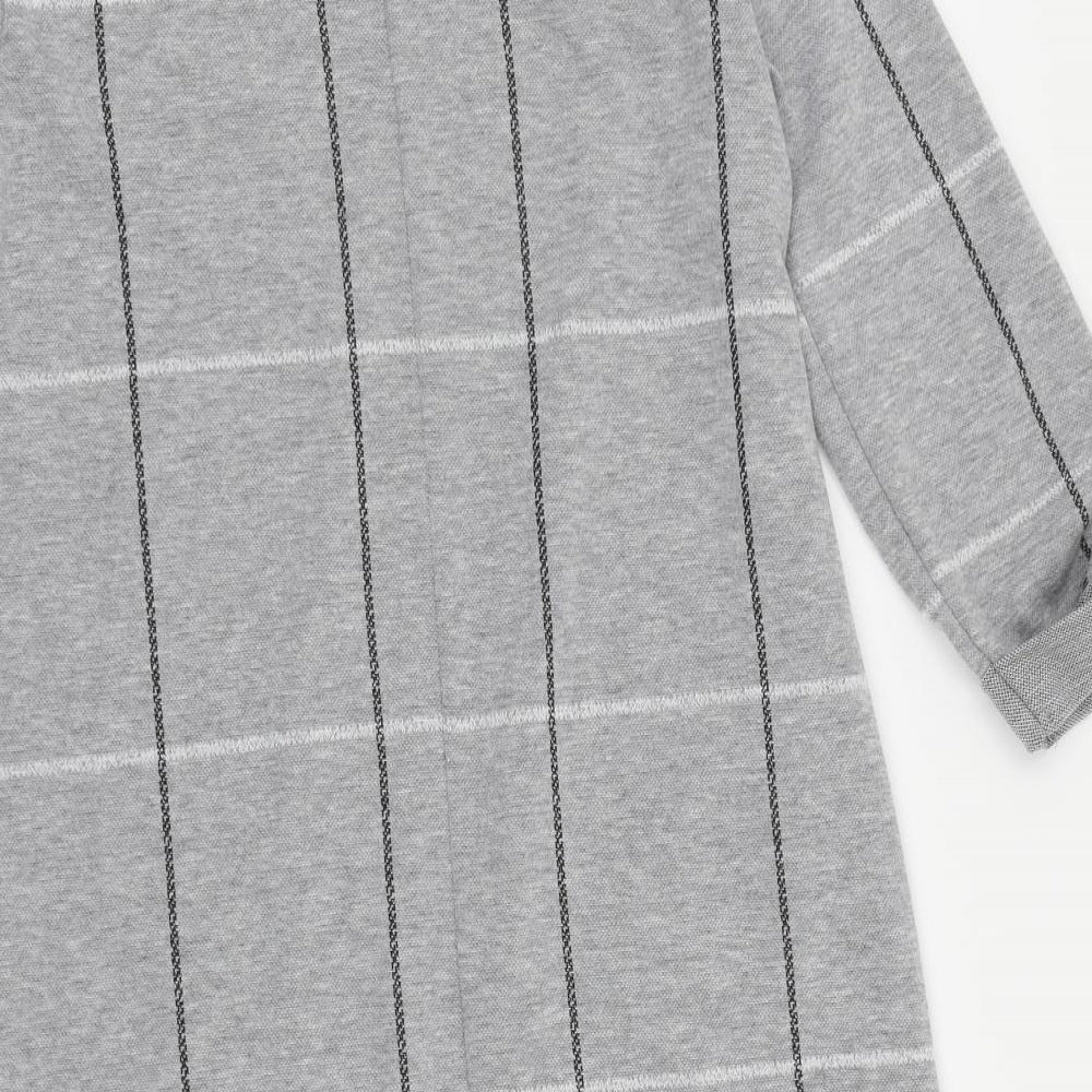 Atmosphere Womens Grey Patchwork  T-Shirt Dress  Size 12