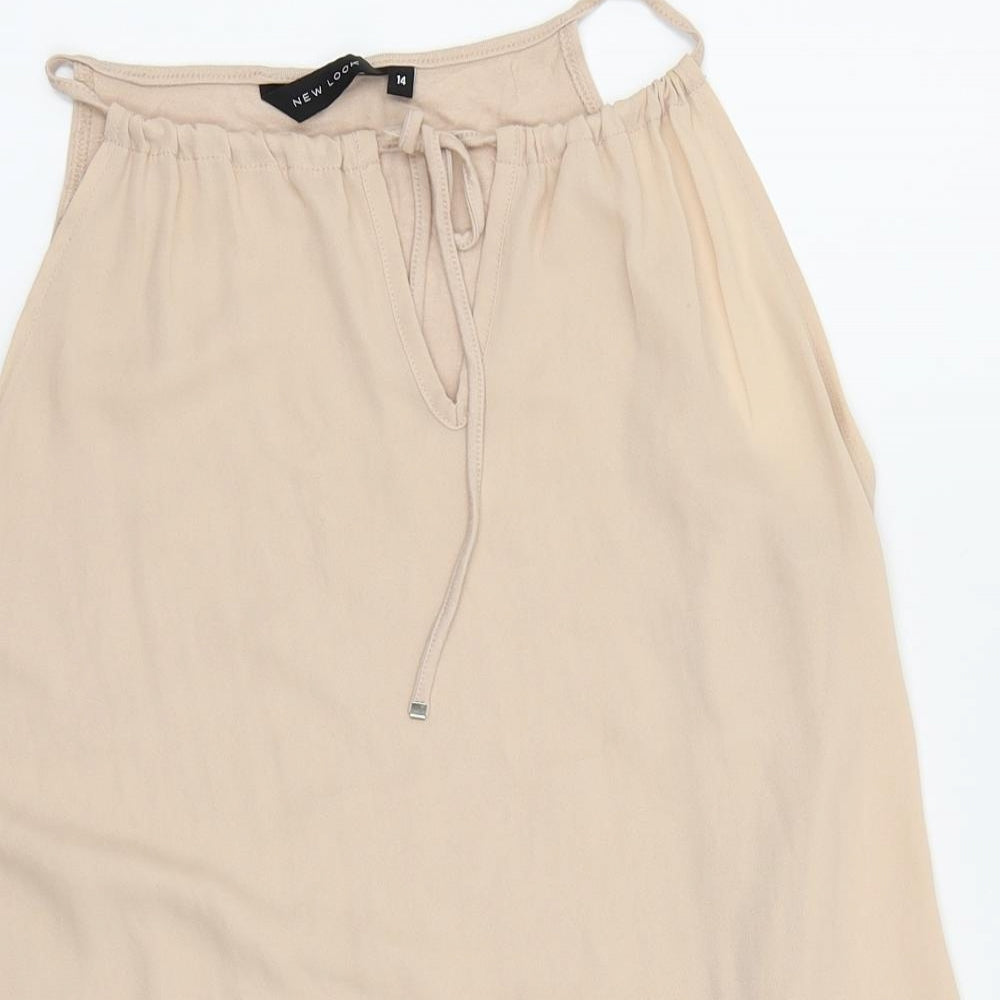 New Look Womens Beige   Camisole Blouse Size 14