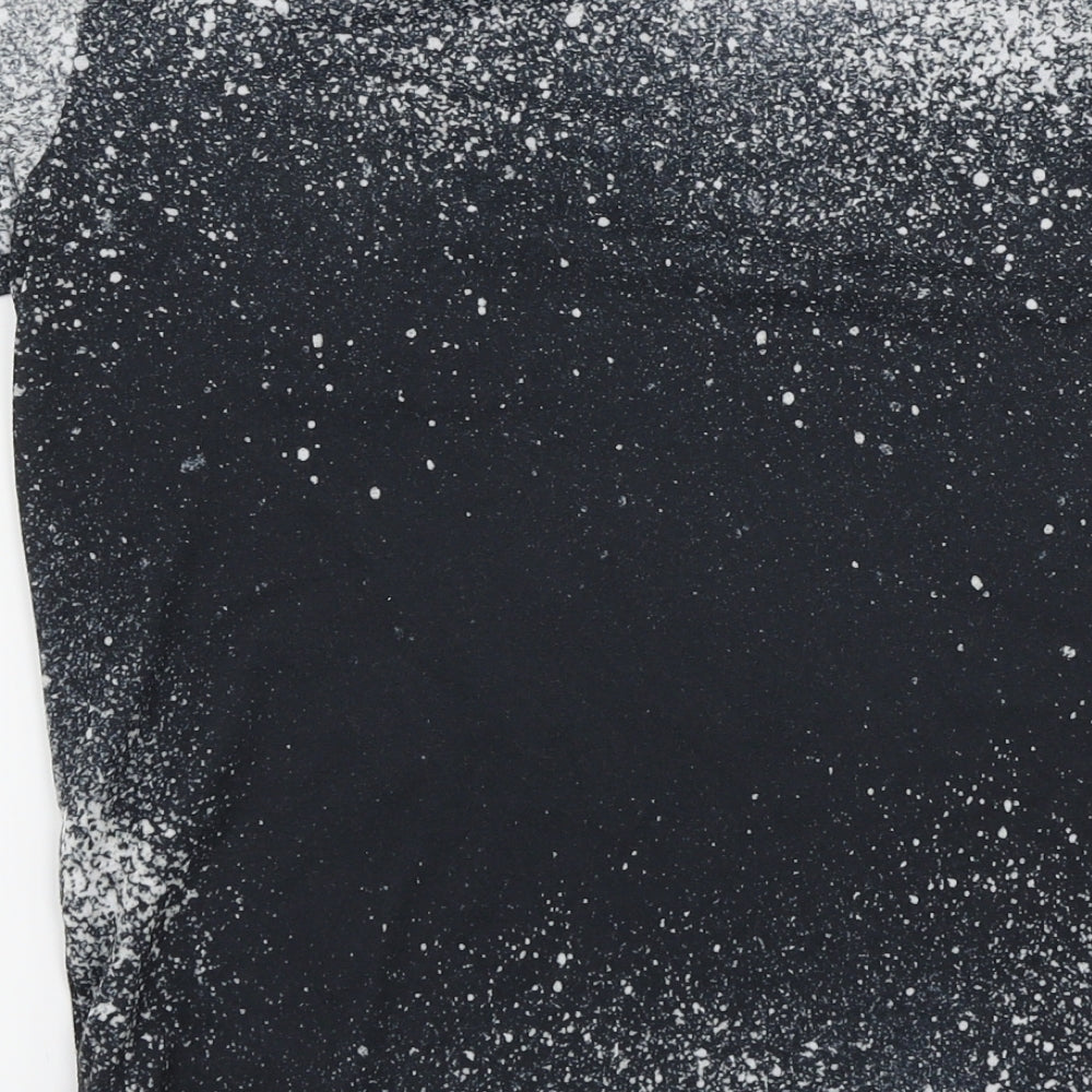 DFND Boys Black Spotted  Basic T-Shirt Size 13-14 Years