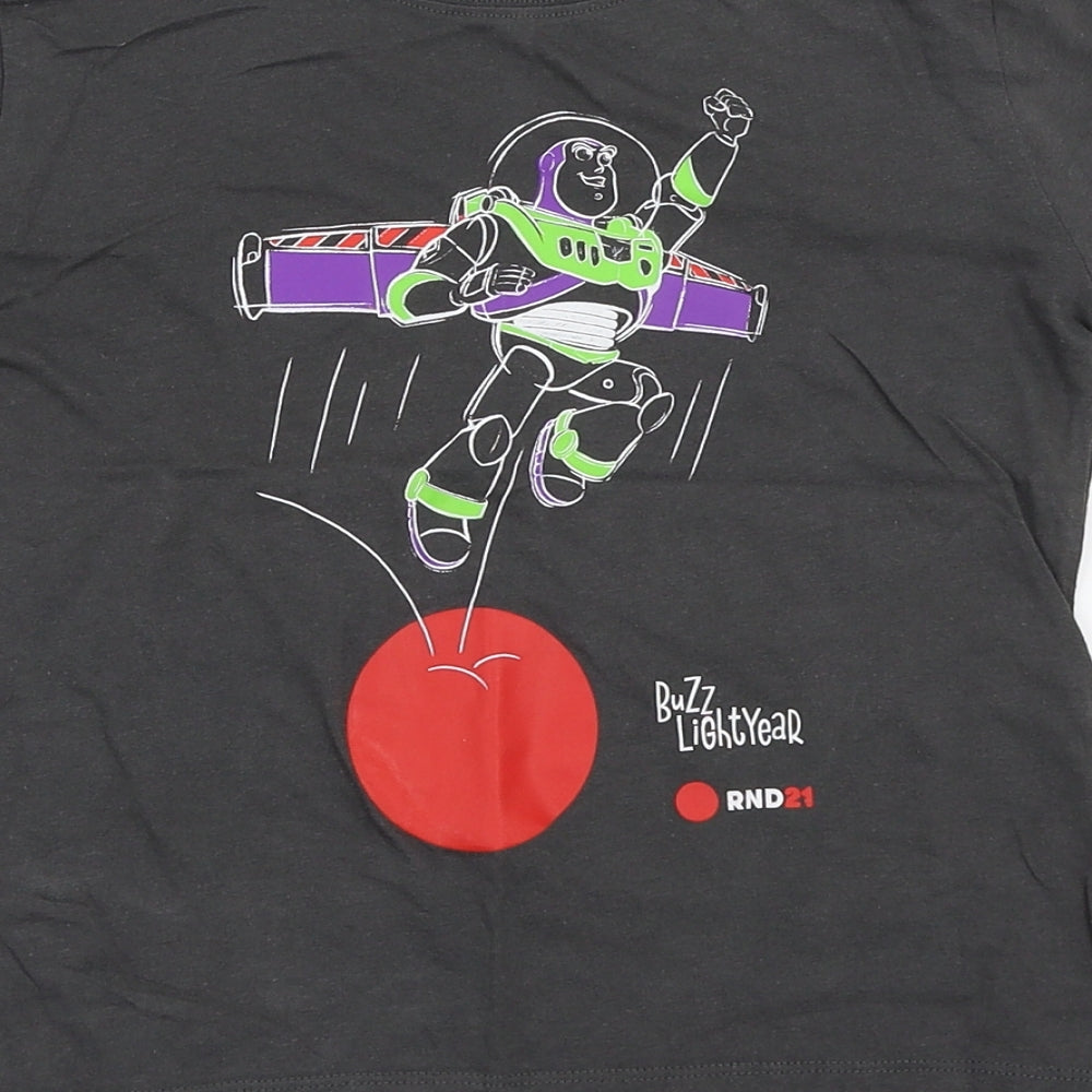 Comic Relief Boys Grey   Basic T-Shirt Size 5-6 Years