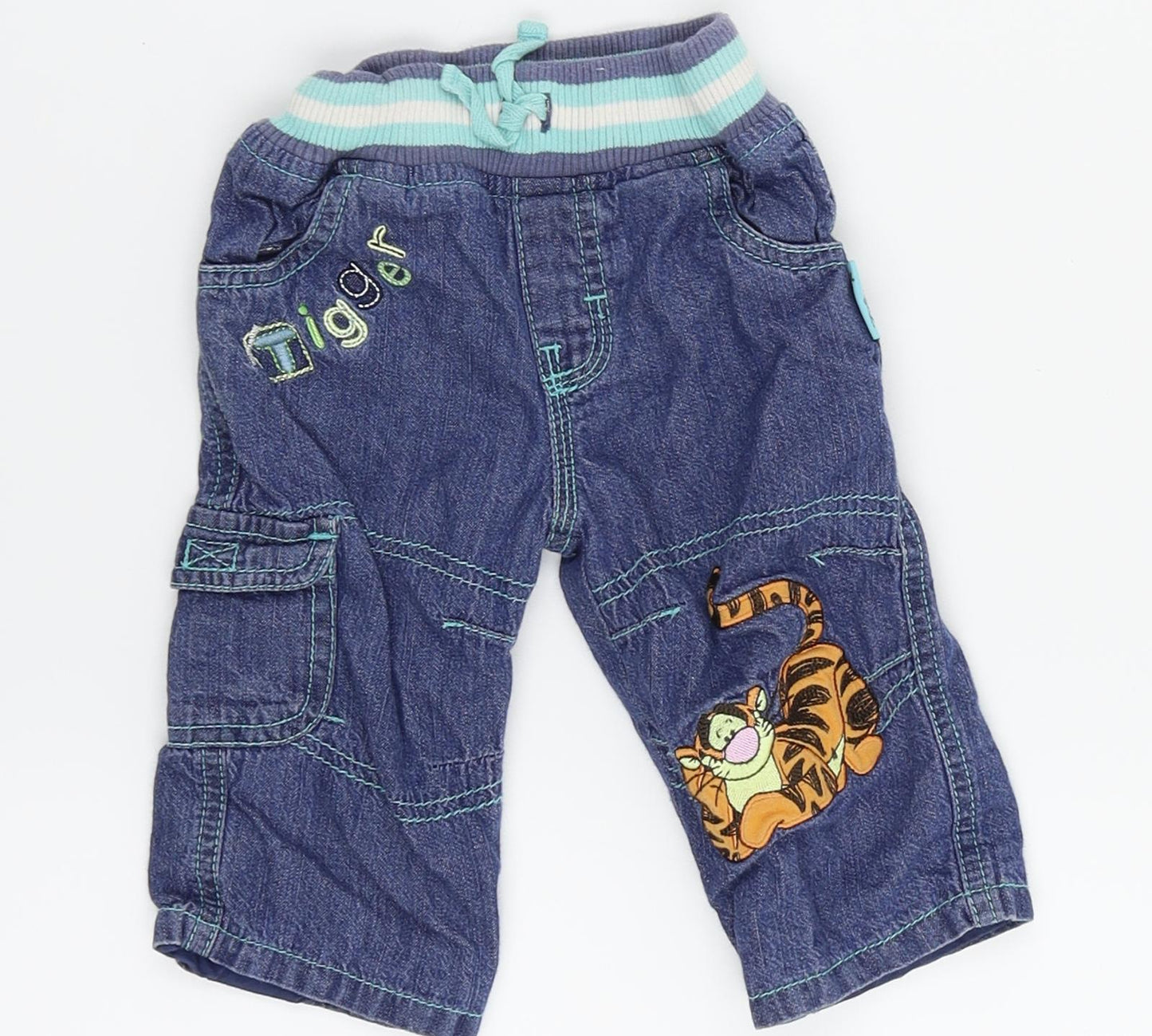 Disney Baby Blue   Jogger Jeans Size 3-6 Months  - Tiger Disney