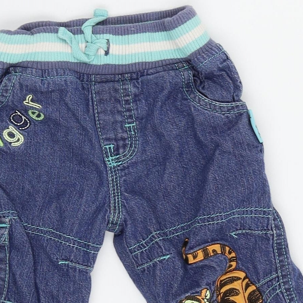 Disney Baby Blue   Jogger Jeans Size 3-6 Months  - Tiger Disney