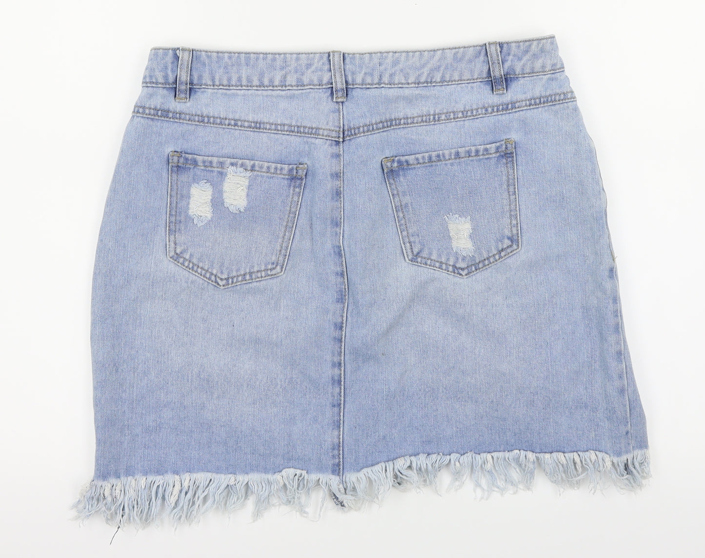Denim & Co. Womens Blue   Mini Skort Size 12